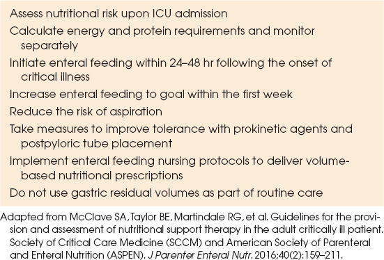 Nutritional Issues And Practical Aspects Of Nutritional Support ...