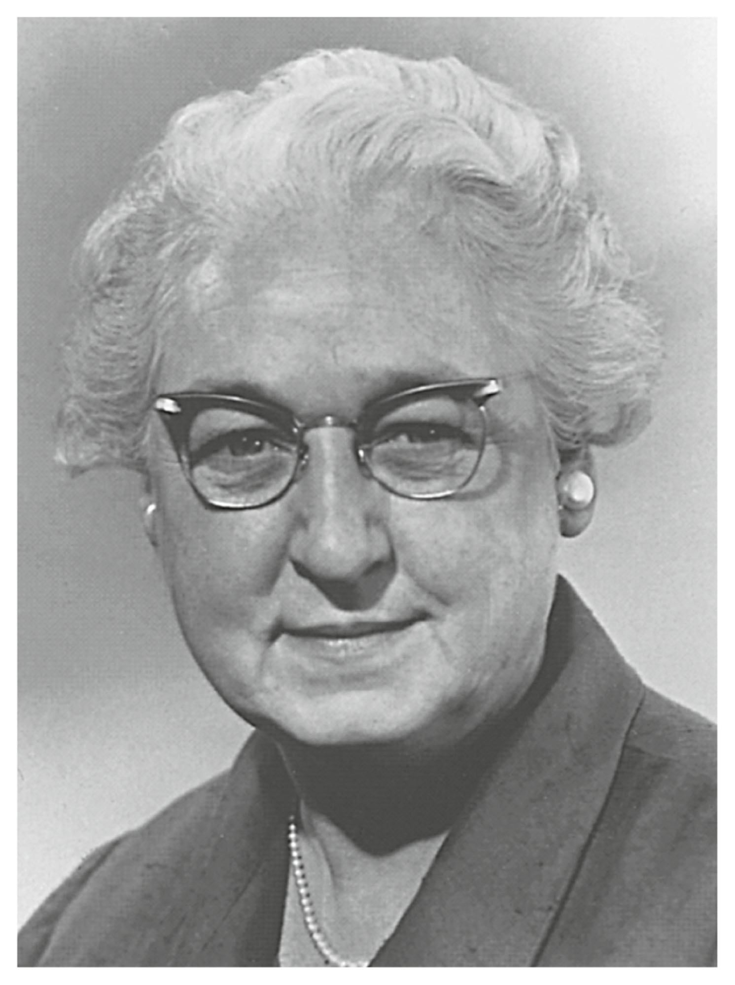 A portrait of Virginia Apgar.